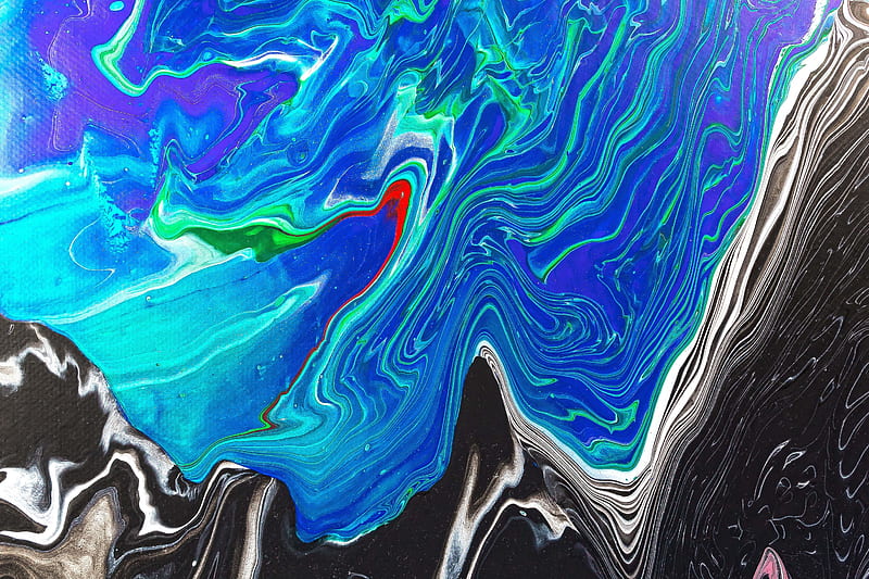 Colorful Digital Glitch Painting, HD wallpaper