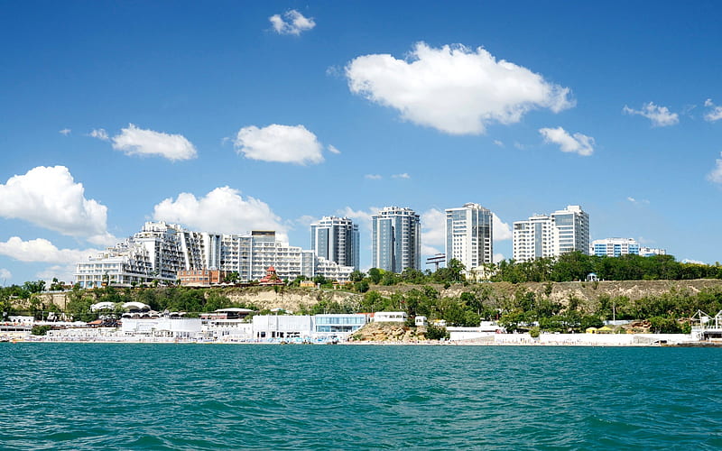 ukraine, hotels, odessa, black sea, HD wallpaper