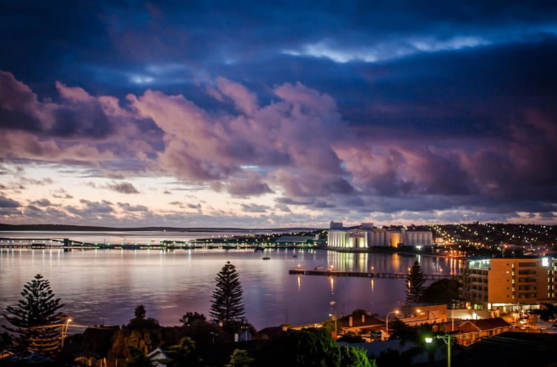 Beautiful South Australia, city, nature, harbour, ocean, HD wallpaper