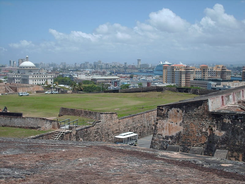 Puerto Rico Fort San Cristobal San Juan, beach, san cristobal, puerto rico, san juan, fort, pr, HD wallpaper