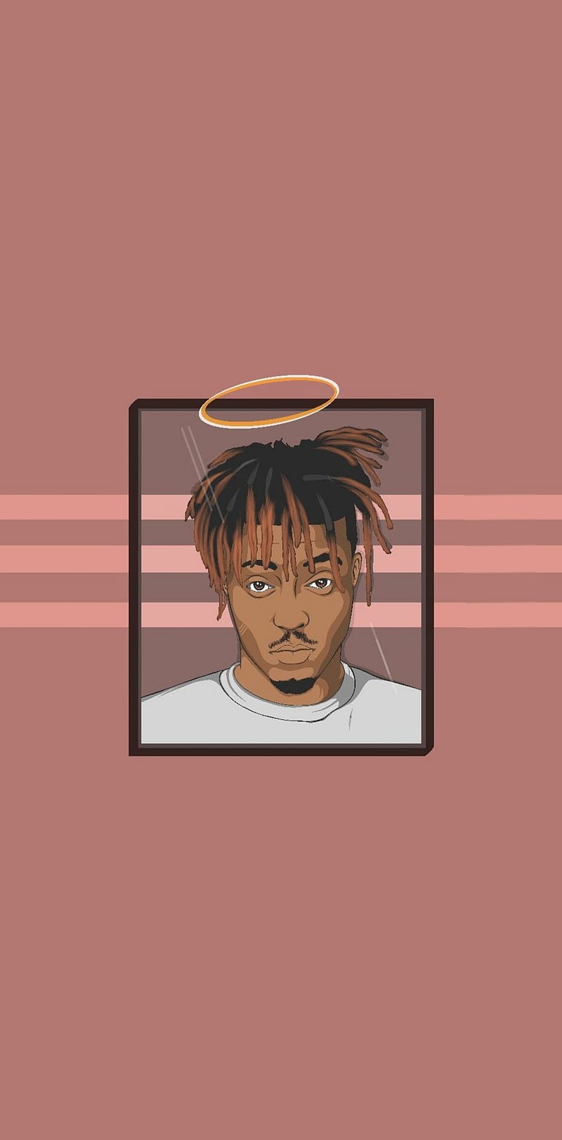 Download Juice Wrld Aesthetic In Red Out Of Car Wallpaper