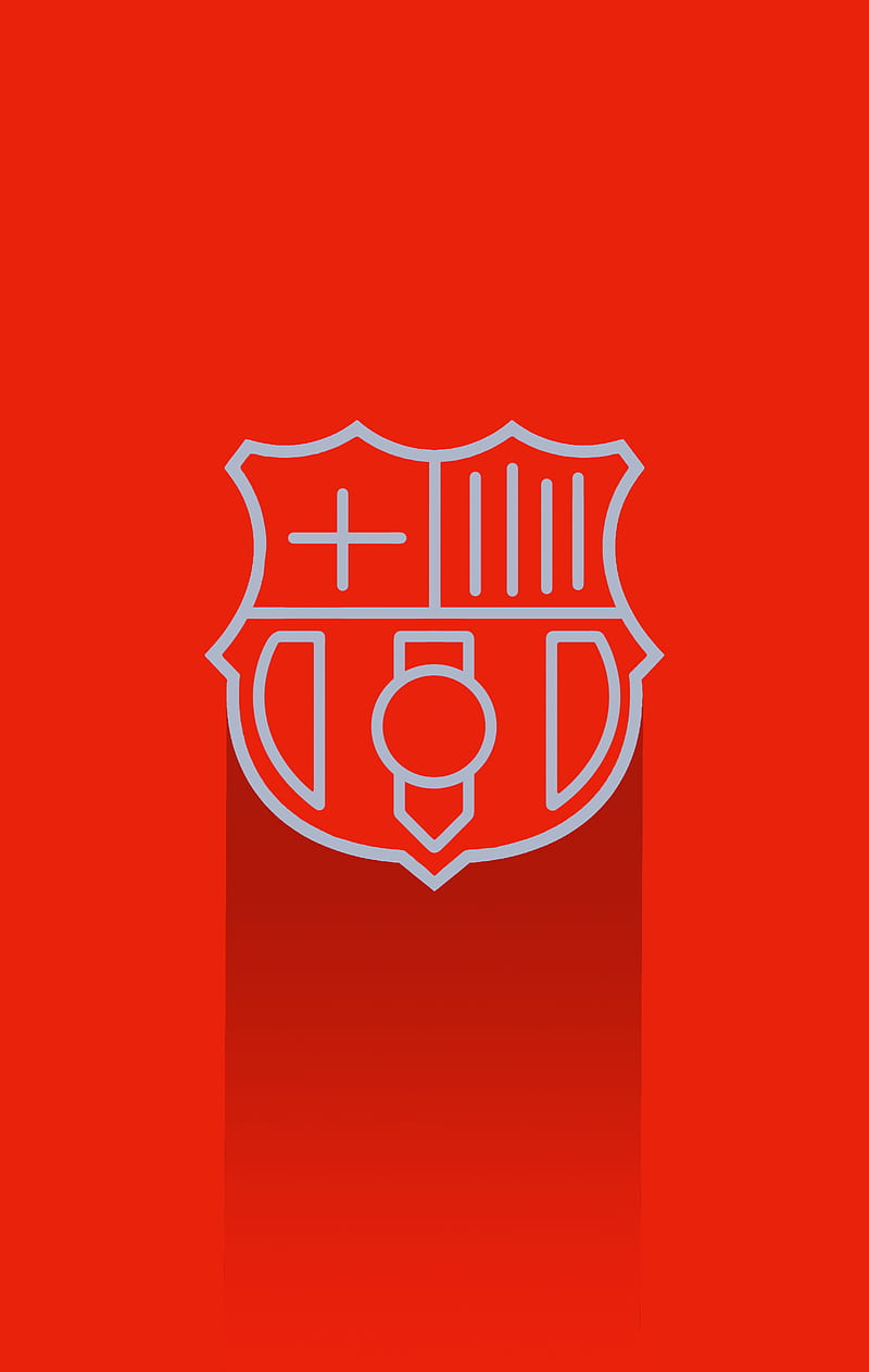 FC BARCELONA, big, giants, gris, minimalism, new, red, sport, team, united, HD phone wallpaper