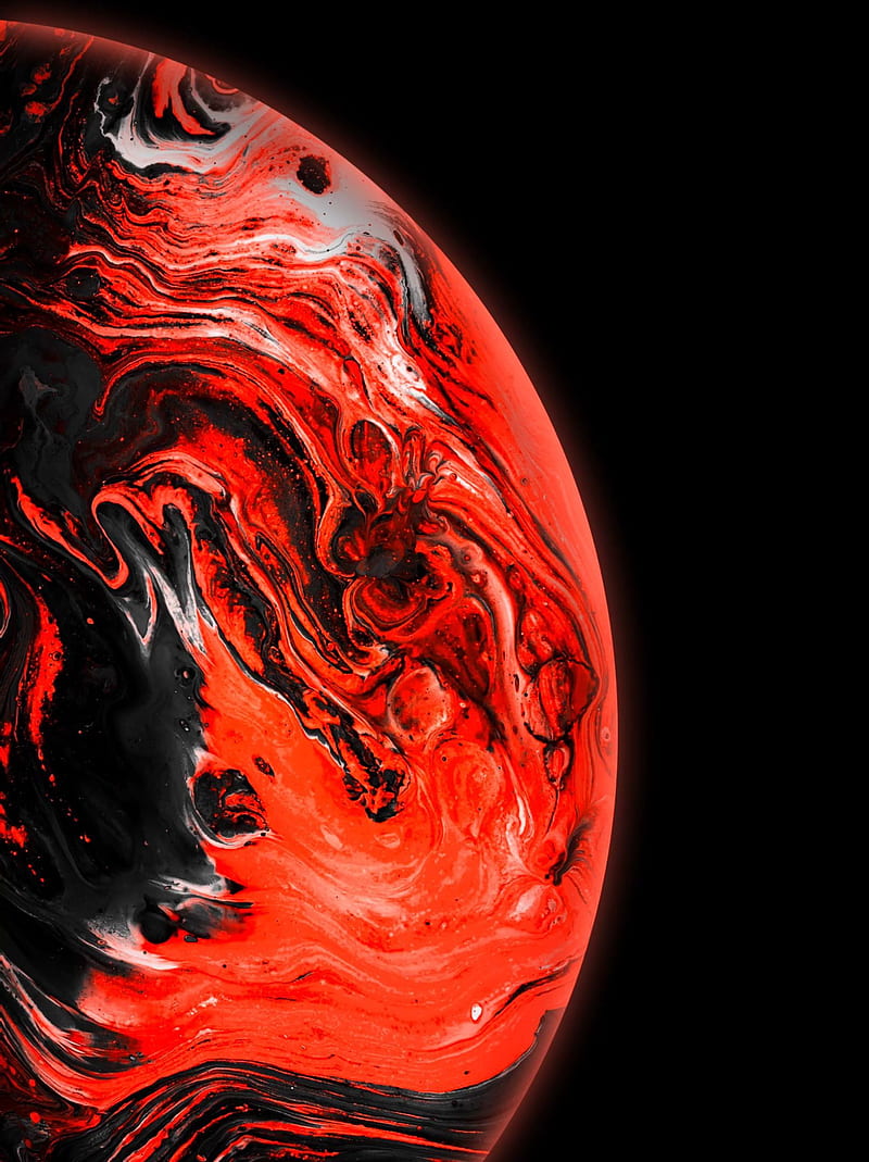 Red Planet, fluid, HD phone wallpaper