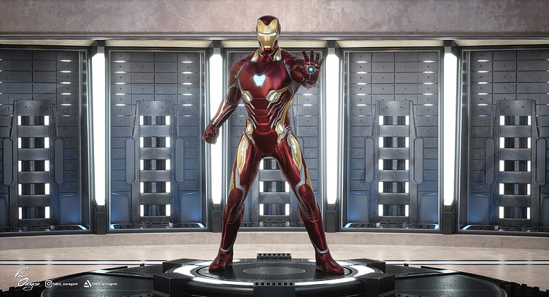 2020 Iron Man RDJ, iron-man, superheroes, artwork, artist, artstation, HD wallpaper