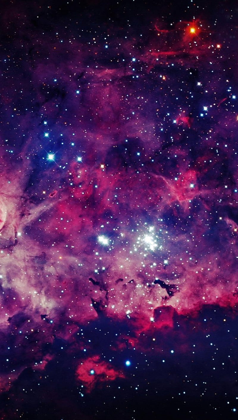 nebula, galaxy, space, violet, HD phone wallpaper