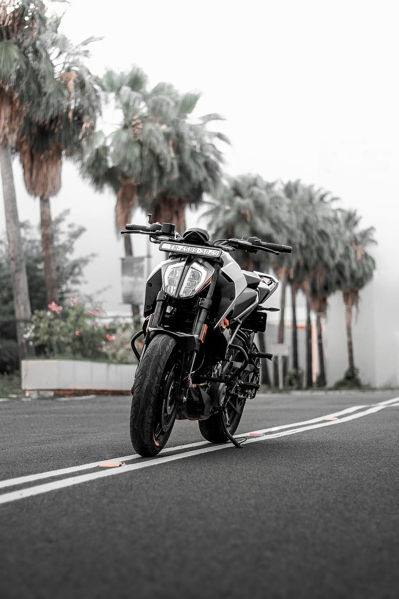 Ktm Duke 250, motorcycle, sky, HD phone wallpaper | Peakpx