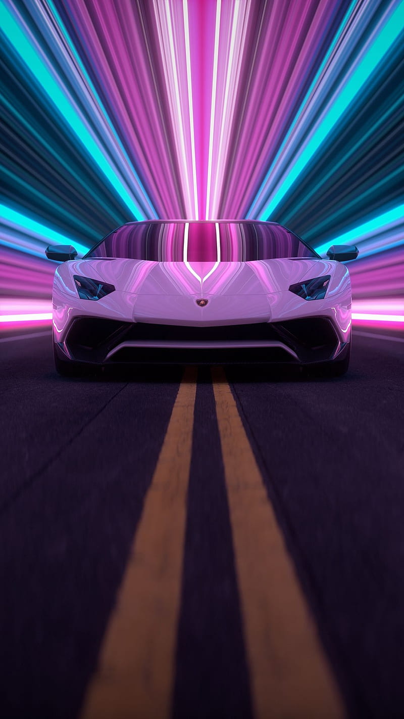Lamborghini, coche, color, colores, diseños, frente, italia, lambo, rosado,  super coche, Fondo de pantalla de teléfono HD | Peakpx