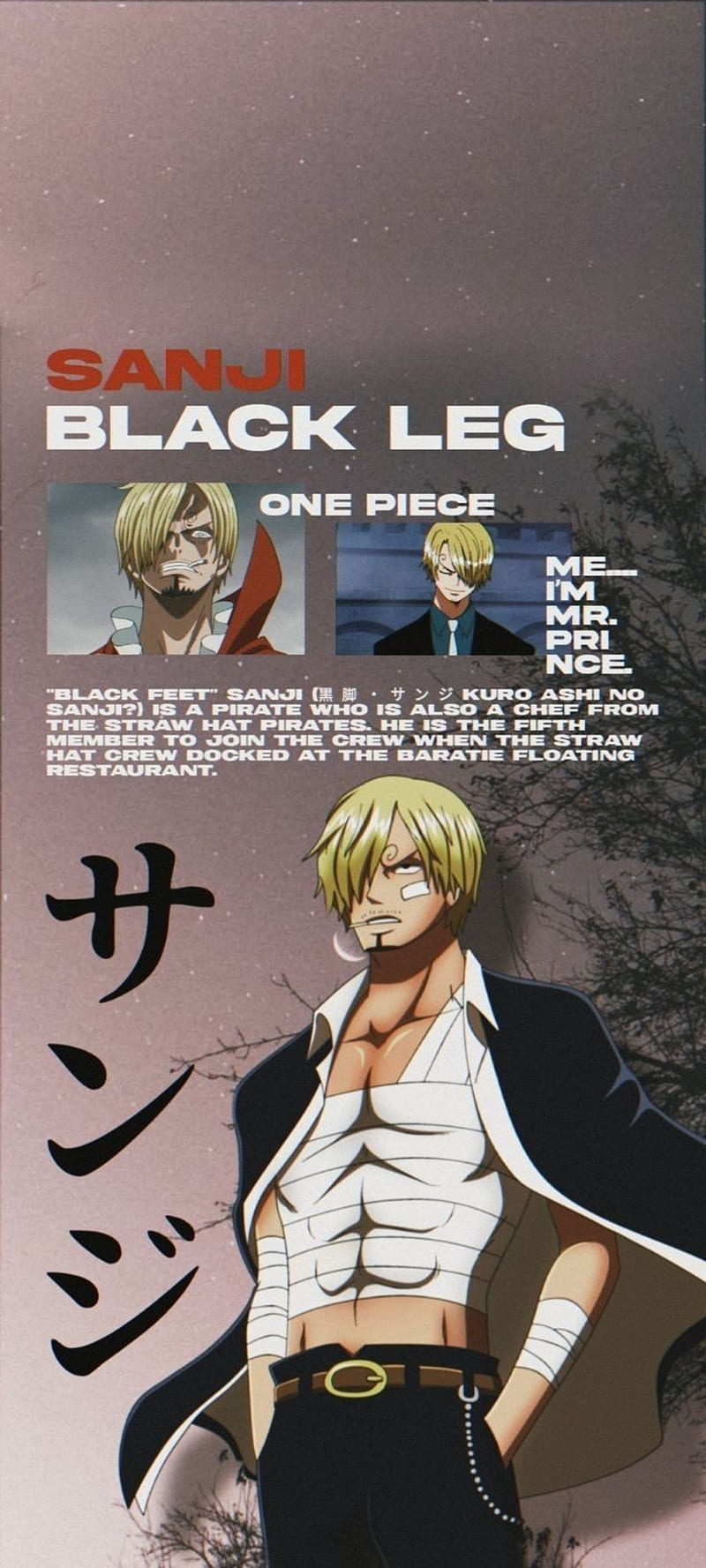 One Piece One Piece Sanji Hd Mobile Wallpaper Peakpx