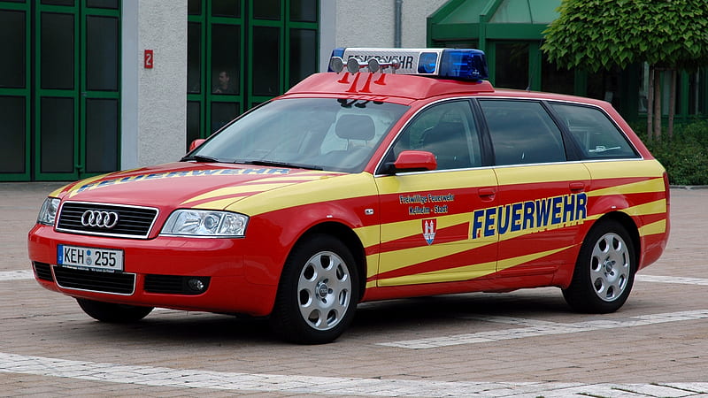 2001 Audi A6 Avant - Feuerwehr, Car, Audi, A6, Avant, Feuerwehr, Fire, Emergency, Department, HD wallpaper