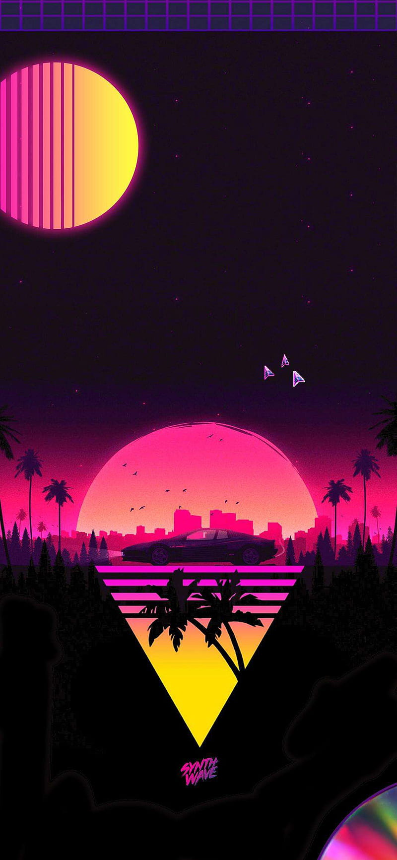 1125x2436 Synthwave City View 4k Iphone XSIphone 10Iphone X HD 4k  Wallpapers Images Backgrounds Photos and Pictures