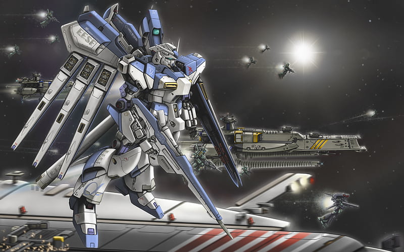 Gundam Char's Counterattack RX 93 ν2, games, mecha, space, troops, video, HD wallpaper