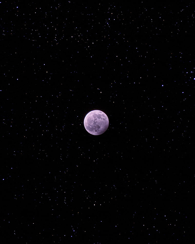 Luna, estrellas, espacio, noche, astronomía, Fondo de pantalla de teléfono  HD | Peakpx