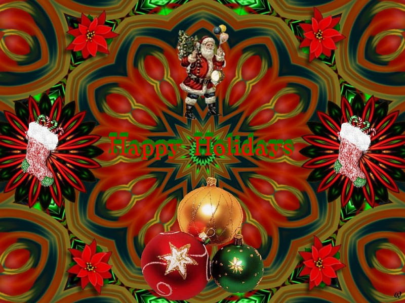 happy holidays wallpaper 3d