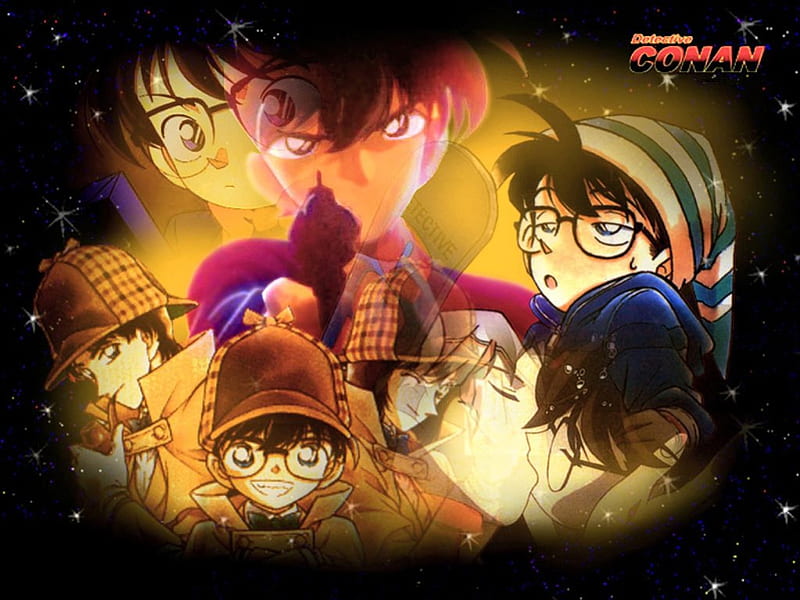 Detective Conan, Shinichi Kudo, Ran Mouri, Female, Conan Edogawa, Male, HD wallpaper