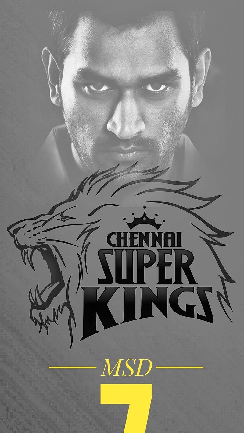 Chennai Super King MSD, chennai super king, msd, dhoni, cricket, HD phone wallpaper