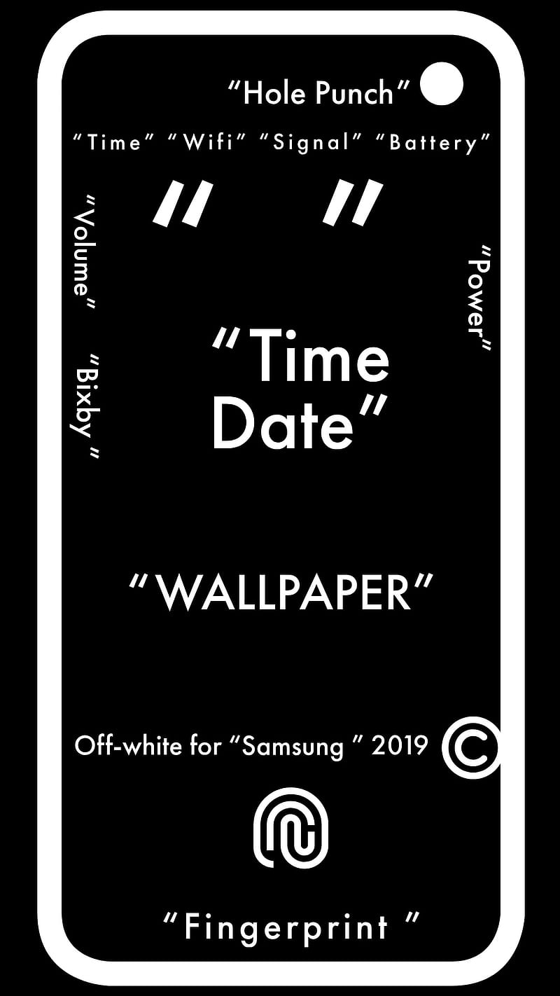 Off-White Samsung , cool, dope, hypebeast, s10e, samaunggalaxys10, wow, HD phone wallpaper