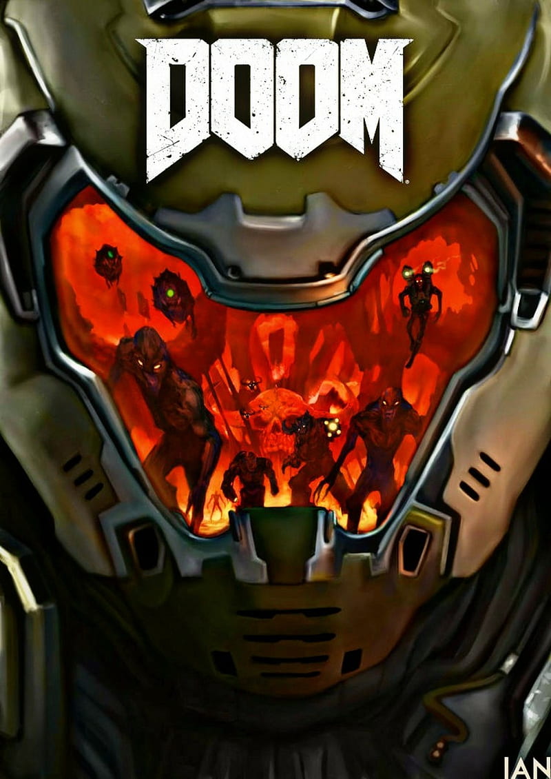 Doom helmet, cacodemon, demon, doom, doom 4, doom guy, doom slayer, helmet,  imp, HD phone wallpaper | Peakpx