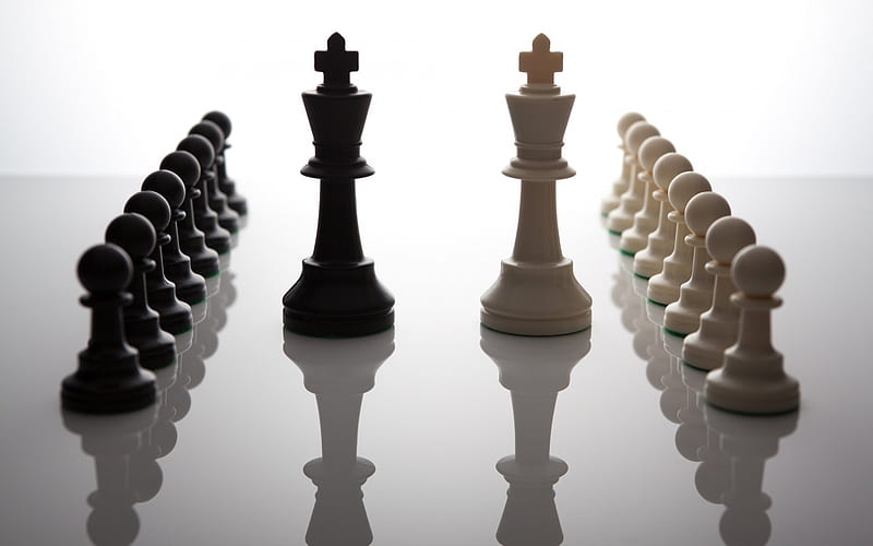 King And Pawns In 3d Chess Set Background, Chess Game, Pawn, Chess Pieces  Background Image And Wallpaper for Free Download