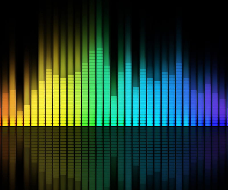 Equalizer, colorful, music, waves, HD wallpaper