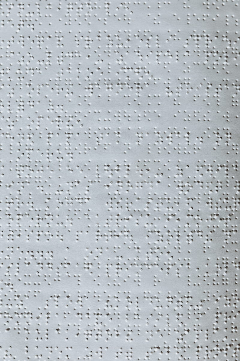 White Braille Paper With Braille, HD phone wallpaper