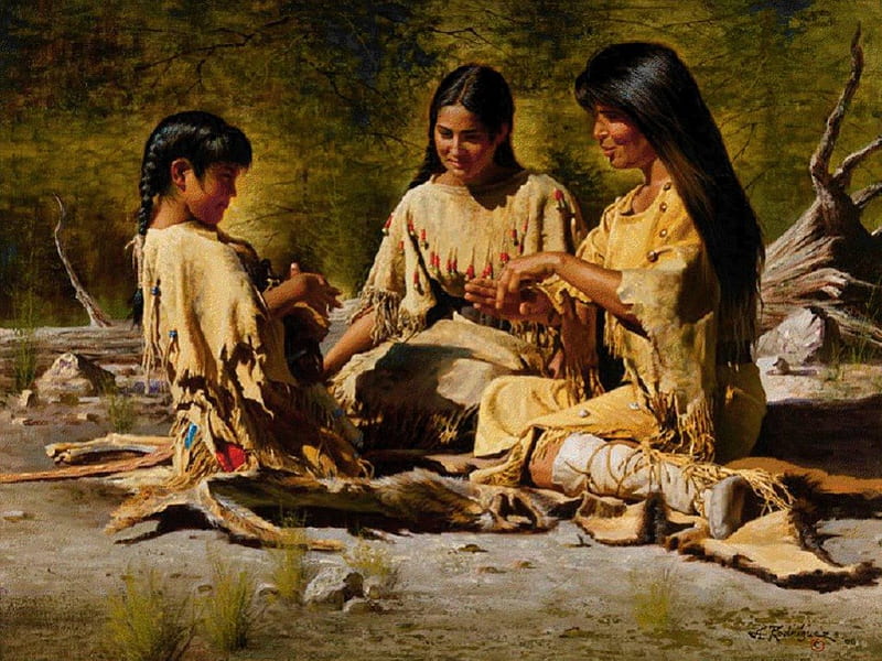 sagrado Inmuebles Pegajoso Mujer india, pintura, nativo americano, indio, gente, Fondo de pantalla HD  | Peakpx