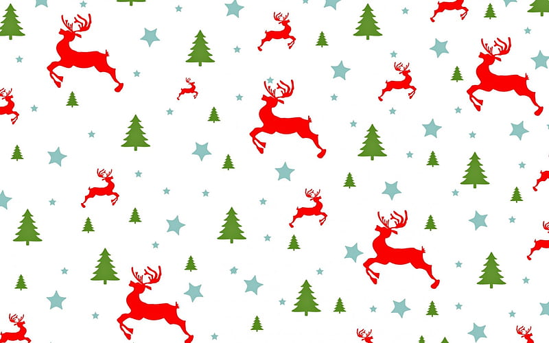 Christmas texture, pattern, red, craciun, christmas, snowflake, green, texture, reindeer, paper, white, blue, HD wallpaper