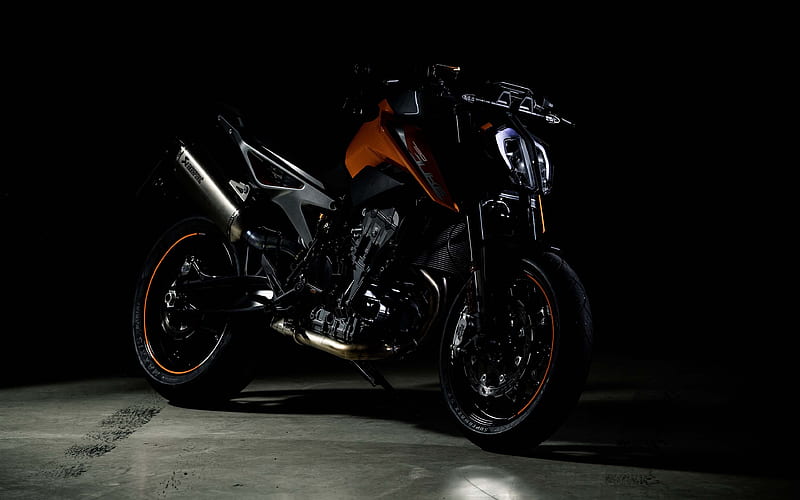 KTM 790 Duke darkness, 2019 bikes, 790 Duke, superbikes, KTM, HD wallpaper