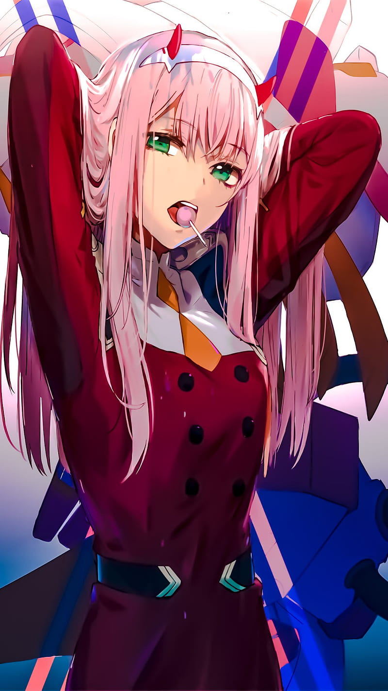 Zero Two (Darling In The FranXX) Phone Wallpapers