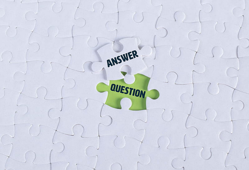 question, answer, puzzle, words, HD wallpaper
