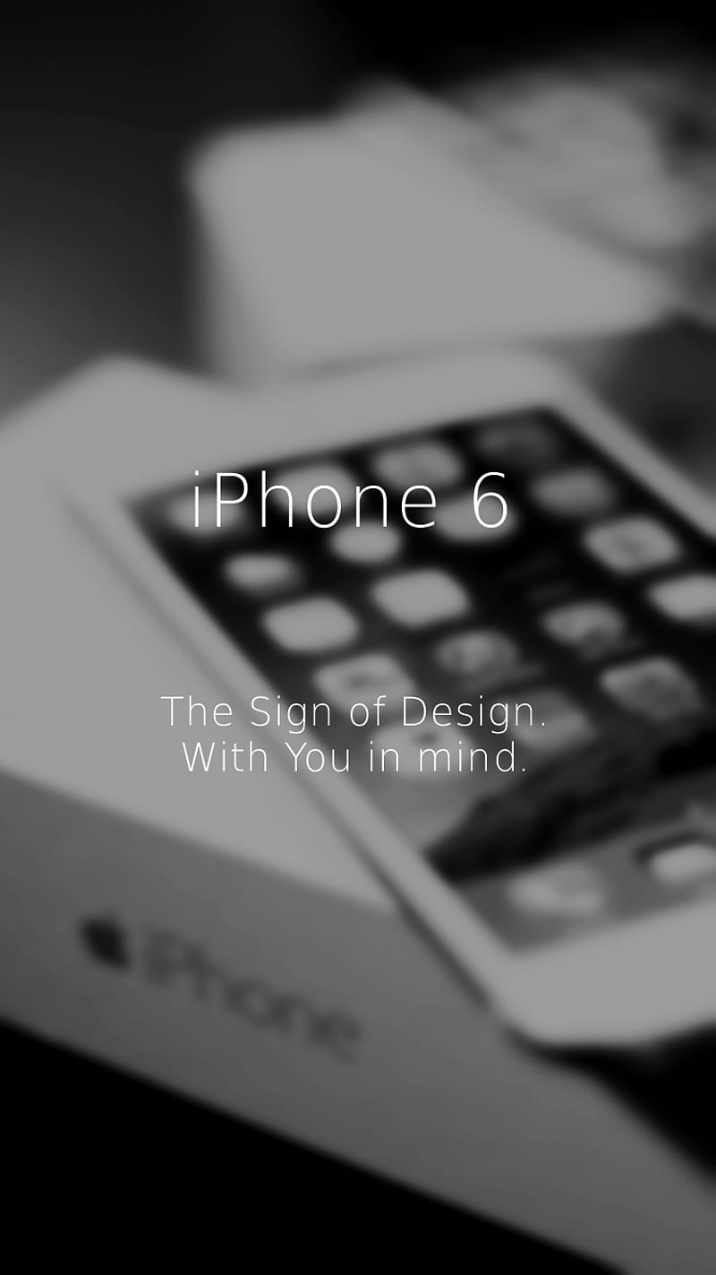 Iphone 6, apple, black and white, ios, jobs, love, new, HD phone wallpaper