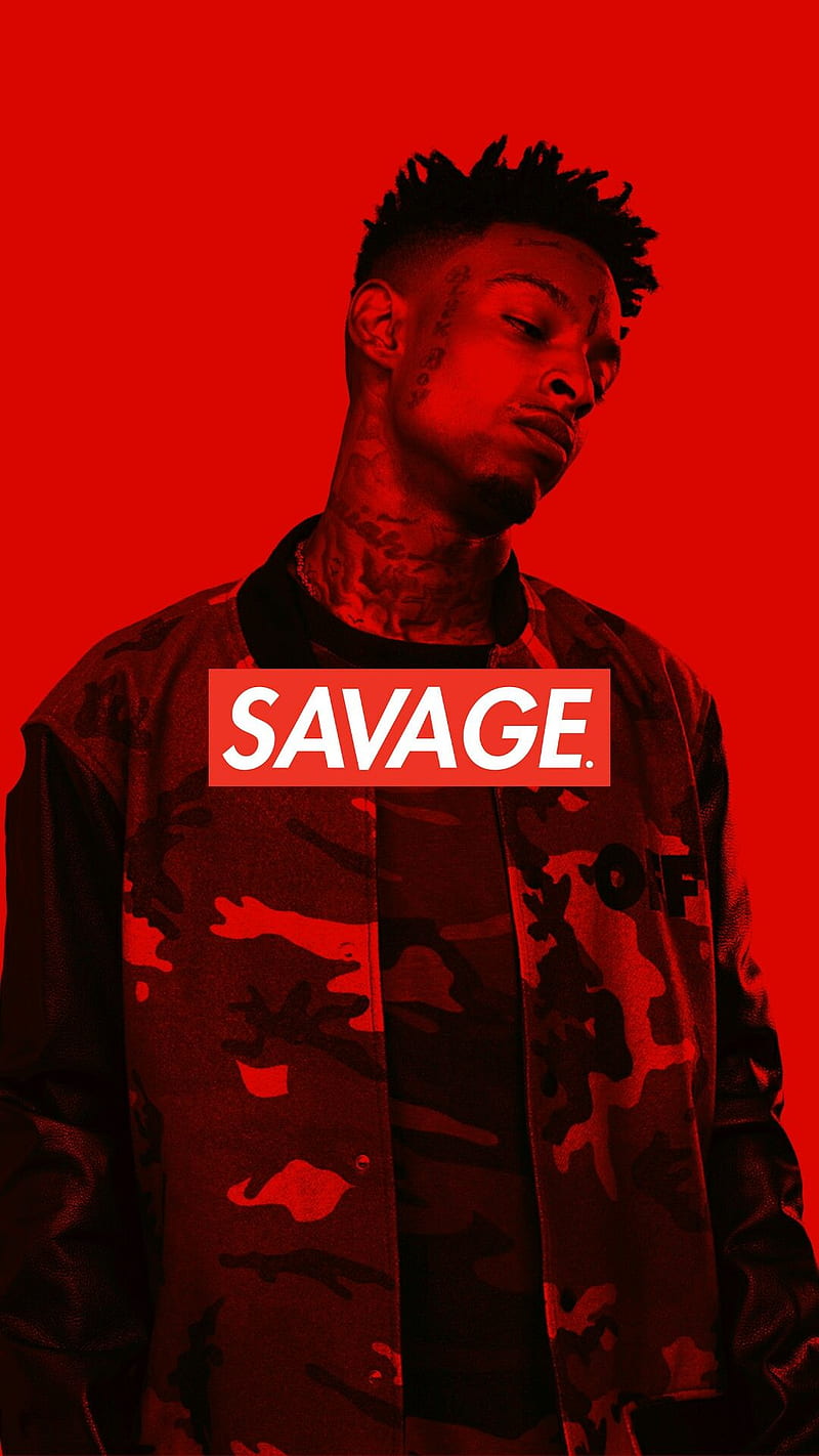 21 Savage x Supreme, 21 savage, slaughter gang, pde, atlanta, rap, HD phone  wallpaper