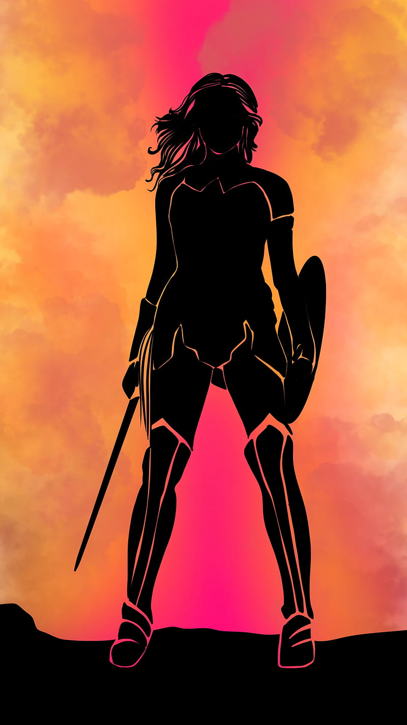 Wonder Woman Wallpaper 4K, Black background, DC Superheroes