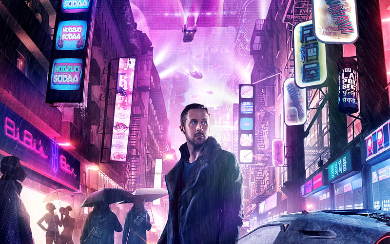 Blade Runner 2049, 2017, Officer K, Ryan Gosling new movies, poster, Canadian film actor, HD wallpaper