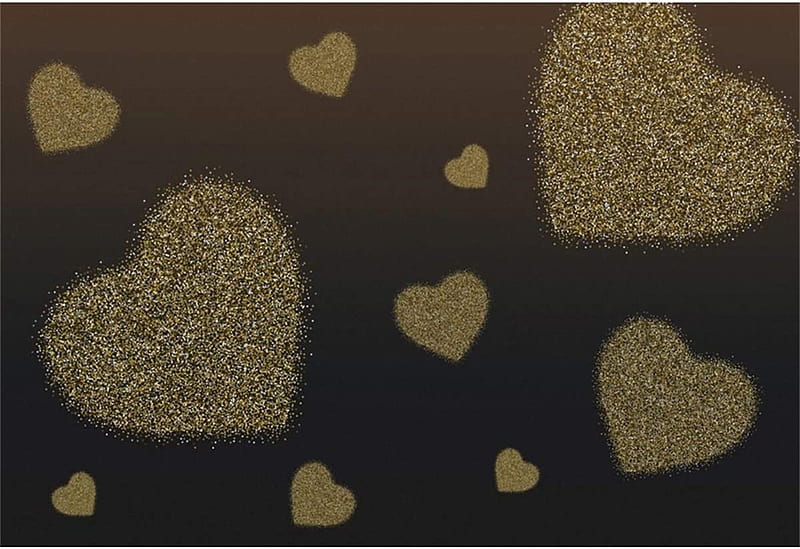 Video Studio Yeele ft Abstract Gold Heart Backdrop Love Theme Valentines Day Wedding Party Mothers Day graphy Background Girls Princess Party Artistic Portrait Booth Props Digital, HD wallpaper