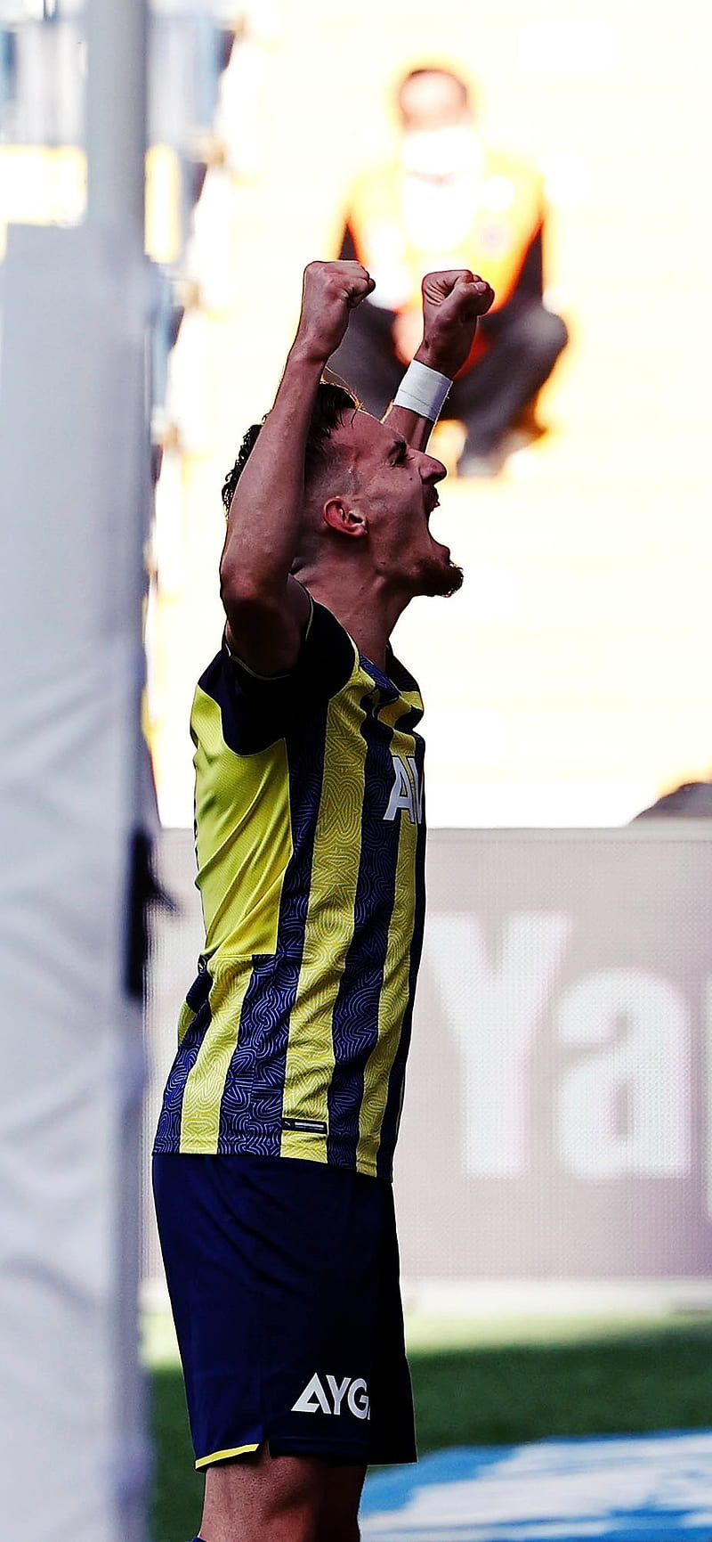 Mergim Berisha, Sarı-Lacivertli, Fenerbahçe, futbol, HD phone wallpaper