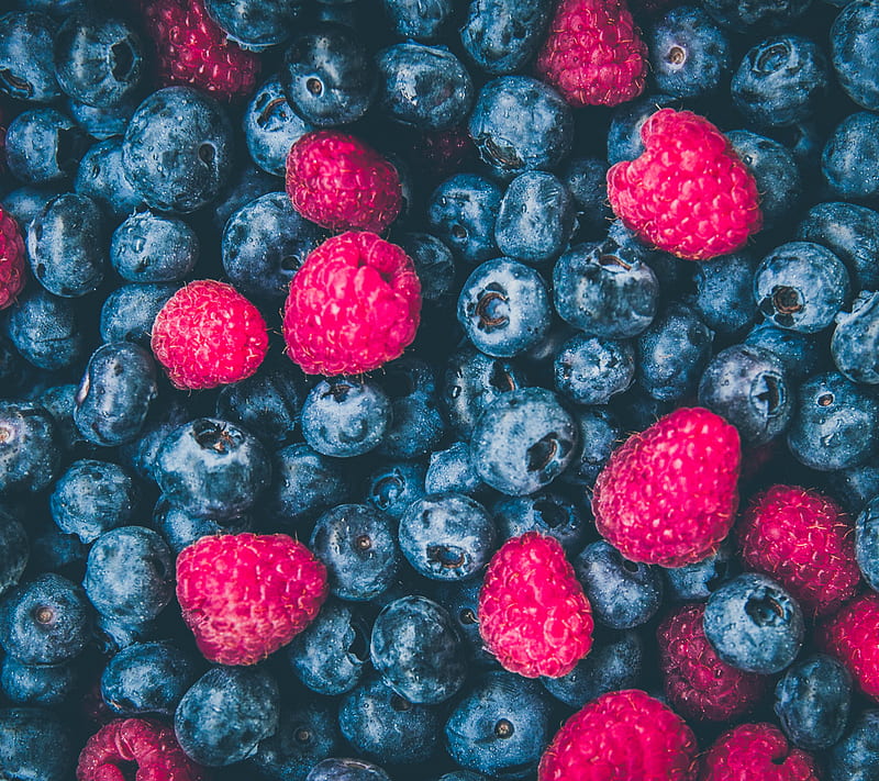 Berries, fruits, raspberry, food, fresh, blueberry, HD wallpaper | Peakpx