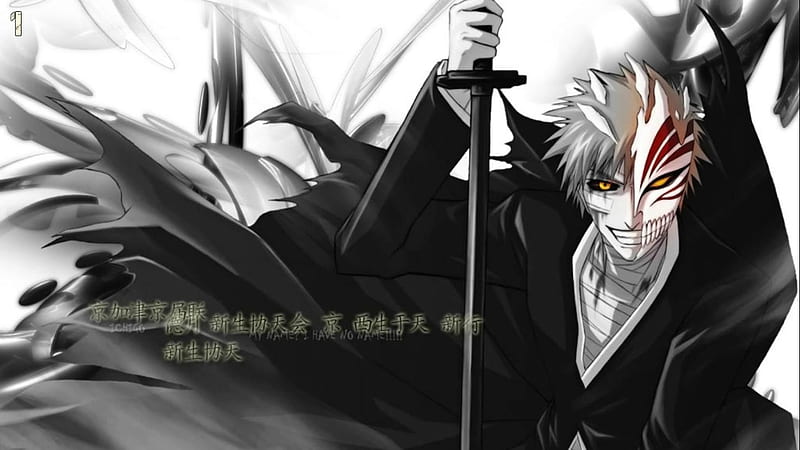 Download wallpaper anime, bleach, Ichigo Kurosaki, bankai, section shonen  in resolution 1024x768