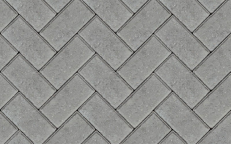 paving slabs textures, macro, identical bricks, gray stones textures, gray paving slabs, gray backgrounds, HD wallpaper