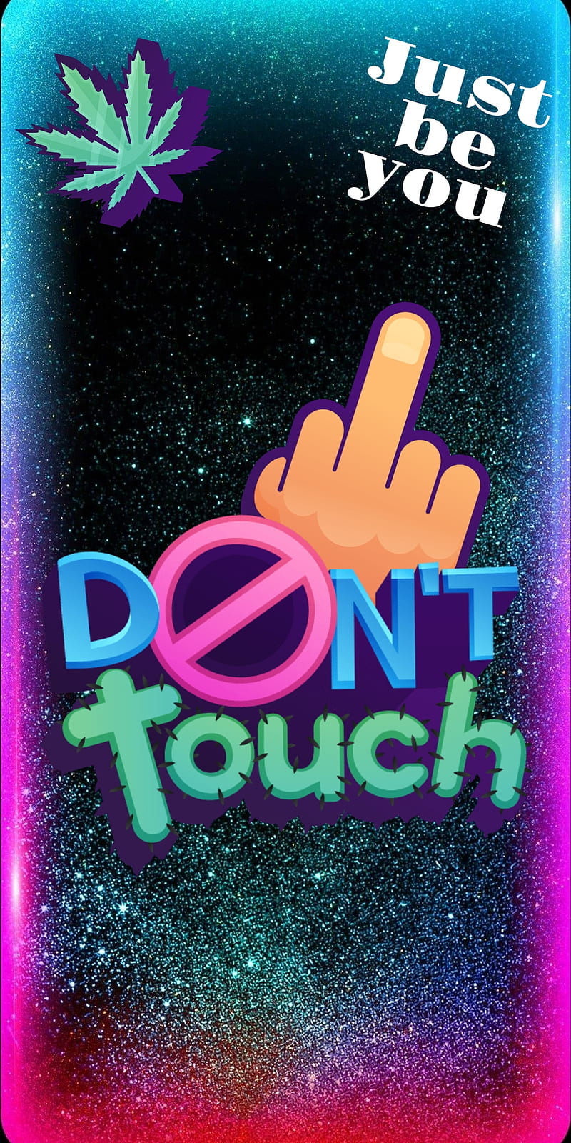 Don't Touch Sticker