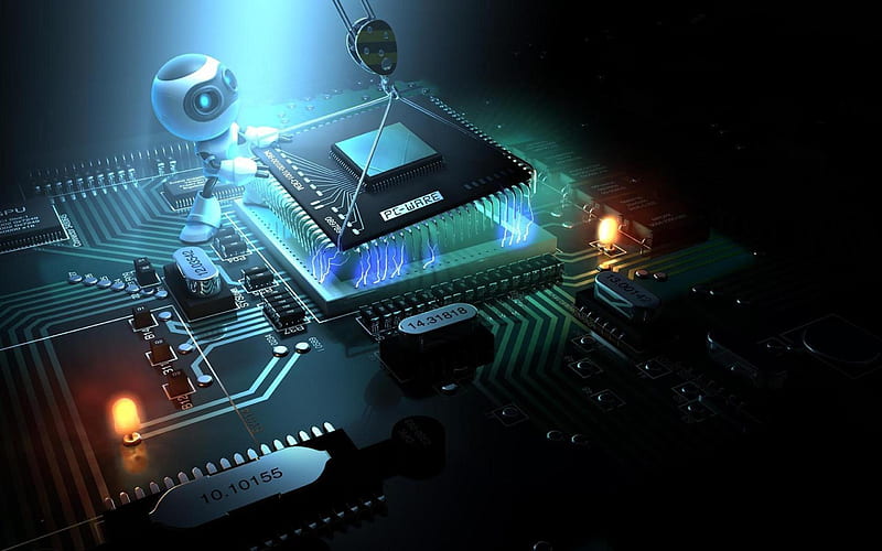 PcWare, android, motherboard, pc, HD wallpaper