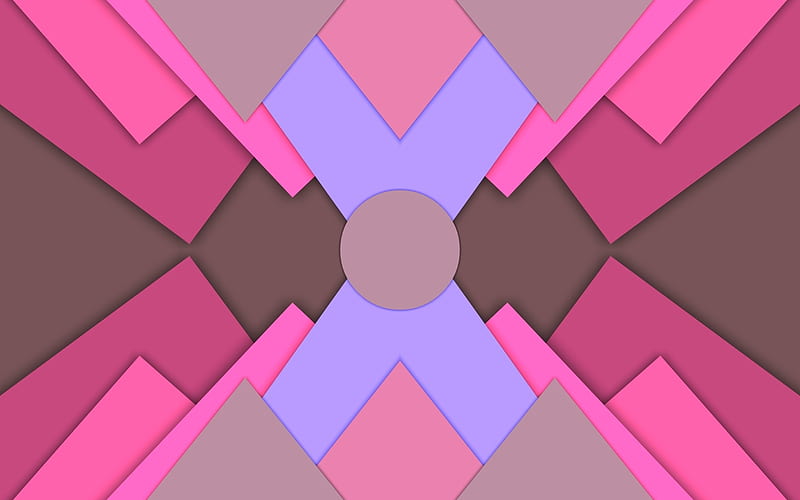 material design, pink and brown, android, lollipop, lines, geometric shapes, creative, strips, geometry, colorful background, HD wallpaper