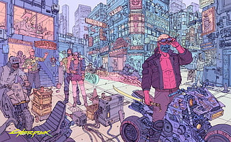 Cyberpunk 2077 City Concept Art 4K Wallpaper #3.2261