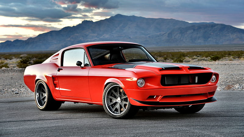 1968 Mustang Villain C, Ford, Villain, bonito, 1968, carros, Mustang, graphy, automobile, auto, wide screen, HD wallpaper