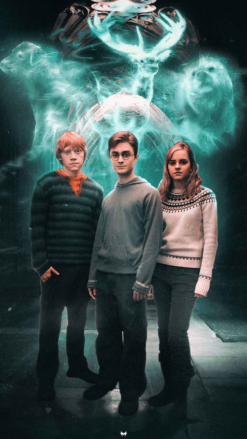 Harry Potter , expecto patronum, gryffindor, harry potter, hp, movie, potterhead, HD phone wallpaper