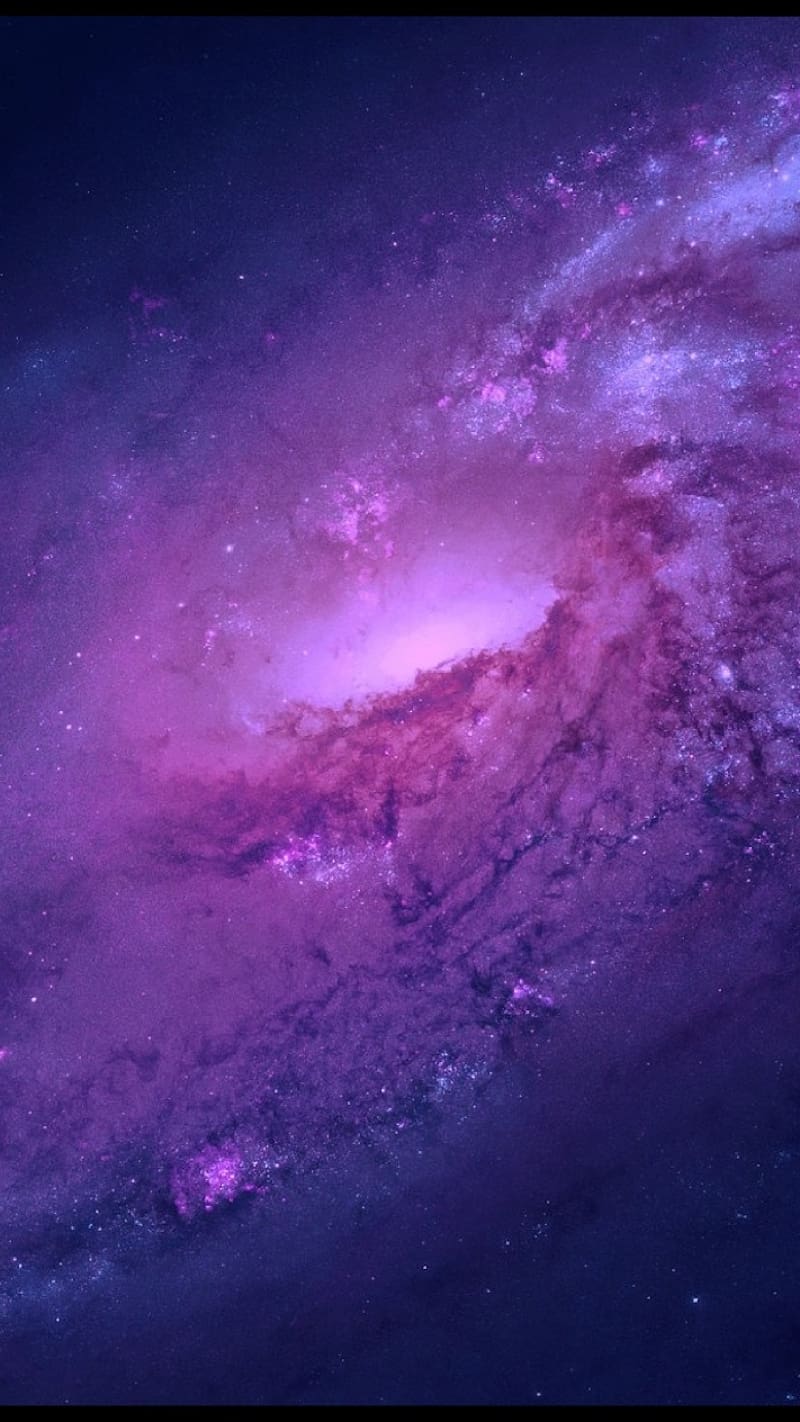 Iphone 14, purple galaxy, HD phone wallpaper