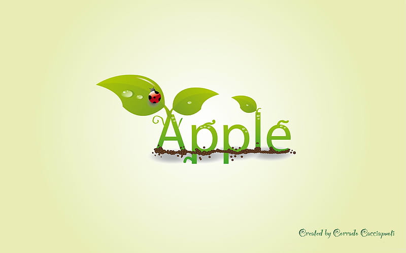 green-Apple MAC theme, HD wallpaper