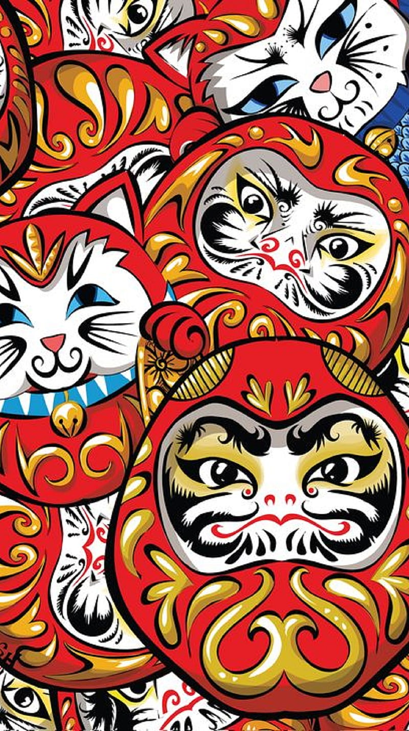 Daruma, other, HD phone wallpaper Daruma, other, HD phone wallpaper
