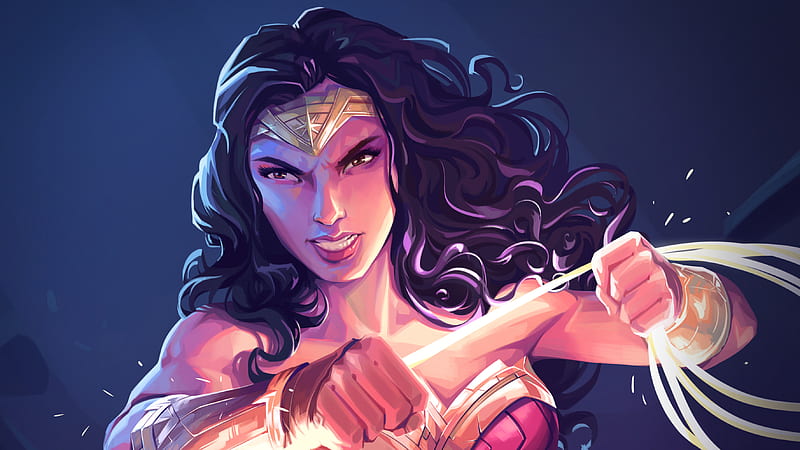 Wonder Woman Fanart , wonder-woman, superheroes, artist, artwork, digital-art, behance, HD wallpaper