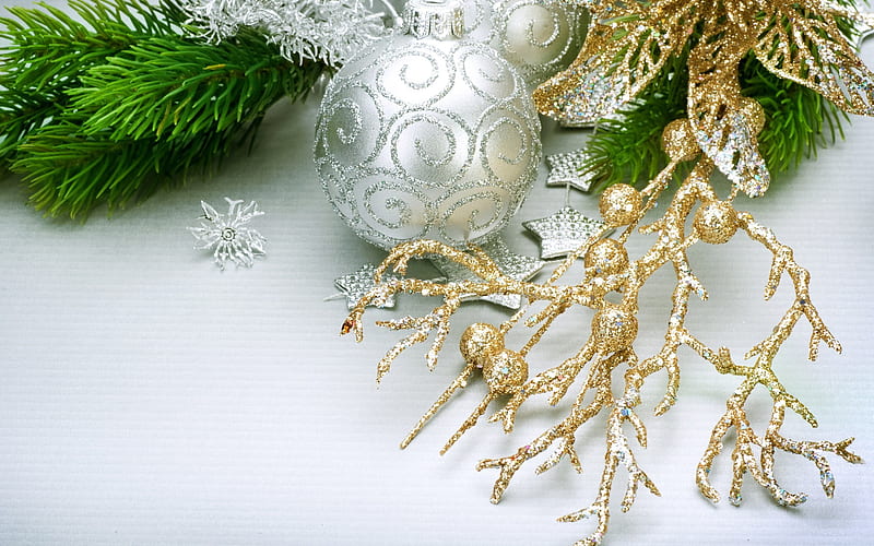 Merry Christmas - Christmas decoration ball 02, HD wallpaper