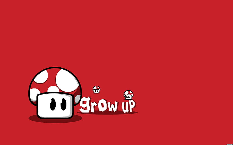 Mario Mushroom, cartoon, people, HD wallpaper